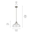 thumbnail image 3 of 43906NI Kichler Lighting Avery - 1 Light Pendant-11.25 Inches Tall and 14.5 Inches Wide-Brushed Nickel Finish, 3 of 4