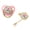 Pink, variant on NFTIGB Silicone Baby Pacifier BPA Free Rhinestone Design Infant Soother for 6 to 18 Months Old Newborns, Wide-Neck Anti-Colic Vent Breast-Like Soft M Size, White (2.75 inches / 7 cm)