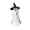 With hat, variant on WEIH 13.8" White Wicker Ghost Halloween Decorations, Handmade White Wicker Ghost Figurine with Hat Halloween Rattan Spooky Tabletop Decor for Indoor Outdoor Porch Home Party