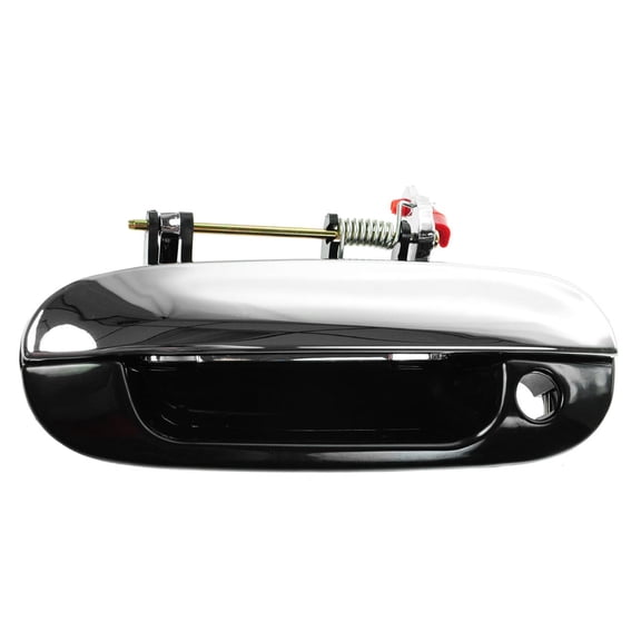 TRQ Exterior Door Handle Black Chrome Front LH Driver Side for Envoy Trailblazer DHA48931