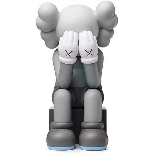 KAWS Model Art Toys Figura de acción de 12 pulgadas 30 cm ilustración famosa personaje de dibujos animados original compañero de juguete Pascua / Navidad para decoración del hogar, regalo, fiesta Gris Xishao Juguetes