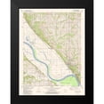thumbnail image 2 of USGS 19x24 Black Modern Framed Museum Art Print Titled - Weston Missouri Quad - USGS 1984, 2 of 5