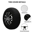 thumbnail image 3 of Saiise Pikmin Print Rv Spare Tire Cover Wheel Tire Cover for Travel Trailers Protectors Weatherproof Dust-Proof for Camper Trailer Truck SUV Rv Universal-17 inch, 3 of 8
