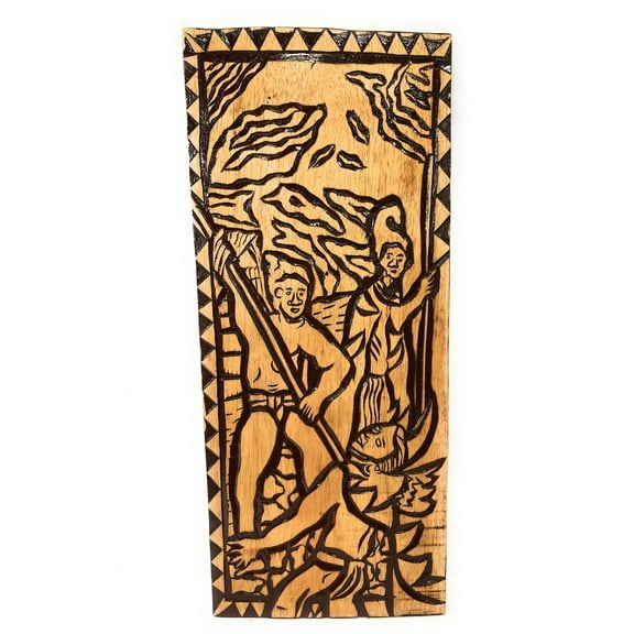 King Of The Sandwich Islands Wood Panel 30" X 12" King Kamehameha - Polynesian Wall Art | #dpt5041