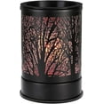 thumbnail image 1 of Chauffe-cire pour Fondants Parfumés avec Lumière DEL Changeante à 7 Couleurs, Design Classique Forêt Noire, Chauffe-Bougie à Huile, 1 of 4
