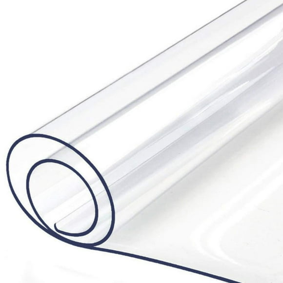 yingyy Waterproof Tablecloth PVC Clear Oil-proof Cloth Oil-proof Table Protector Round Plastic Home Hotel Dining Table Mat Protector