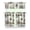 Hawaiian Tropical Island, variant on 3 PCS Penguin Print Kitchen Curtains Set with Valance - Cute Emperor Penguin & Snowflake Pattern Semi-Sheer Tier Curtains for Farmhouse Windows (54x18 + 2x27.5x36 Inch)
