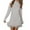 White, variant on Women's Fall Winter Fringed High Neck Knit Sweater Dress, Fashionable and Chic Sweater Dress with Fringe Details for a Trendy Casual Appearance,Beige,L