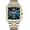 Gold Blue, variant on Square Watch for Men Business Chronograph -Waterproof Stainless Steel Luxury Analog Watch with Gold & Silver Bracelet,Large Big Face Fashion Quartz Watches for Me
