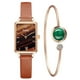 thumbnail image 2 of Brazalete para mujer, regalos para mujer, relojes de oro rosa, relojes casuales para mujer con pulsera, joyas, relojes, 2 of 2