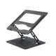 thumbnail image 2 of Portable Metal Hollowed-Out Steel Desktop Folding Mobile Phone Holder With Antiskid, Universal For Mobile Phone PlatesTeissuly Clearance (Black, Free Size) Teissuly WER202308291149, 2 of 7