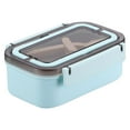 thumbnail image 2 of Moocorvic Microwave Lunch Box Japanese Wood Bento Box 2 Layer Container Storage New, 2 of 6