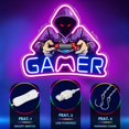 thumbnail image 3 of Letrero decorativo Kavaas Gamer Neon Light 39 x 33 cm USB, 3 of 6