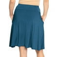 thumbnail image 2 of Stretch Is Comfort Women's A-Line Skirt with Pockets | Rayon/Spandex | Small- 3x, 2 of 6