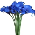 thumbnail image 4 of White Calla Lily Bridal Bouquet Verdsylv White Calla Lily Bridal Bouquet Set - Artificial Flower for Wedding, Bridal Shower Blessing & Elegant Home Decor Arrangement, Bridal Shower Blessing, Blue, 4 of 4