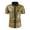 Gold, variant on Men's 70s Disco Shirt Sequin Short Sleeve Button Shirt Shiny Party Prom Costume Silver XL(XL)