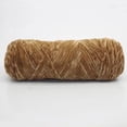 thumbnail image 4 of Cateissary 4 uds/400g/bola Chenille hilo de terciopelo dorado hilo tejido a mano bufanda cálida línea hilo de ganchillo tejido a mano Tela de costura y artesanía caqui, 4 of 6