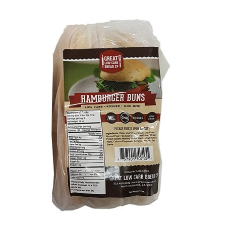 Hamburger bun carbs