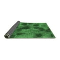 thumbnail image 2 of Ahgly Company Indoor Rectangle Abstract Emerald Green Contemporary Area Rugs, 2' x 4', 2 of 4