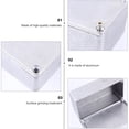 thumbnail image 3 of FRCOLOR Stomp Box Case Aluminum Shell Pedal Case for Storage Silver Color Safe Eco Friendly 2 Styles to Choose,4.72"X2.6"X1.54", 3 of 4