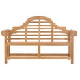 thumbnail image 2 of Teak Wood Lutyens Double Outdoor Patio & Garden Bench, 2 of 7