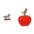thumbnail image 1 of Escultura Figura Obra de Arte Adorno Coleccionable Estatua de Caballo para Decoración de Escritorio Estantería Muebles de Sala de Estar Decoración del, 1 of 8
