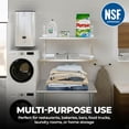 thumbnail image 4 of Four-Tier Stainless Steel Wall Mount Shelf | Heavy-Duty Metal Shelving for Kitchen, Garage, Pantry, Closet, and More (16 in. x 36 in. Two-Tier), 4 of 9