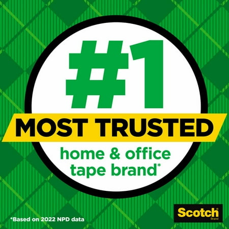 Scotch Magic Tape, Invisible, 1 Tape Roll