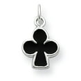 thumbnail image 1 of 925 Argent Sterling Noir Club Collier Pendentif Breloques Jeu, 1 of 5