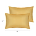 thumbnail image 4 of Unique Bargains Velvet Pillow Cases Pillow Covers with Zipper Closure 2pcs Queen Khaki, 4 of 7