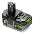 thumbnail image 1 of 18V 5Ah Li-ion Battery For Ryobi ONE+ Replacement For P108/P107/P105/P104/P103/P102/RB18L50 /BPL1820 Real Capacity, 1 of 9