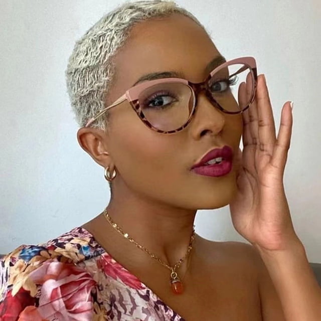 Gafas planas antiluz azul, gafas de Metal que cambian de Color, cara lisa de moda, se pueden equipar con montura de gafas de ojo de gato para miopía
