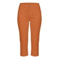 thumbnail image 6 of Cekizud Capri Pants for Women High Waist Button Stretch Slim Fit Cropped Capris,Sizes S-2XL, 6 of 6