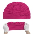 thumbnail image 5 of Unique Bargains 1 Pc Breathable Pleated Style Swimming Cap Rose Red, 5 of 6