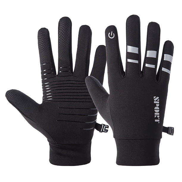 Guantes cálidos de invierno Vellón más terciopelo Guantes de ciclismo para deportes al aire libre engrosados Wmkox8yii jkg6315