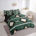 thumbnail image 3 of Homewish Green Aztec Bedding Comforter Set 7 Pieces, Bohemian Geometric Full Bedding Set, Rustic Lodge Cabin Farmhouse Fitted Sheet Flat Sheet, Ultra Soft Home Decor, 3 of 8