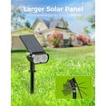 thumbnail image 3 of Outdoor Solar Spot Lights with Timer Remote 3 Colors 3 Brightness Waterproof Landscape Spotlights, Dusk to Dawn Spot Lighting for Garden Yard Pathway Garage Patio Flowers Tree Lawn Plants wall Outside, 3 of 9