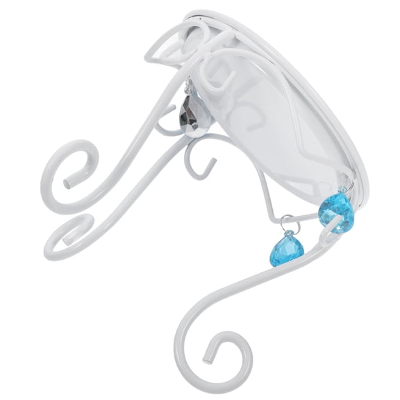 RENACLIPY Rustic White Iron Plant Stand with Stylish Workmanship for Indoor Plant Display