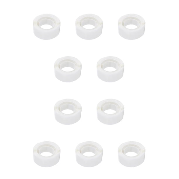 Cateissary Balloon Dot Tape Adhesive Transparent Double Sided Crafts Stickers Dots Sticky Point Art Wedding Card Household Wall Glue Transparente 10piezas