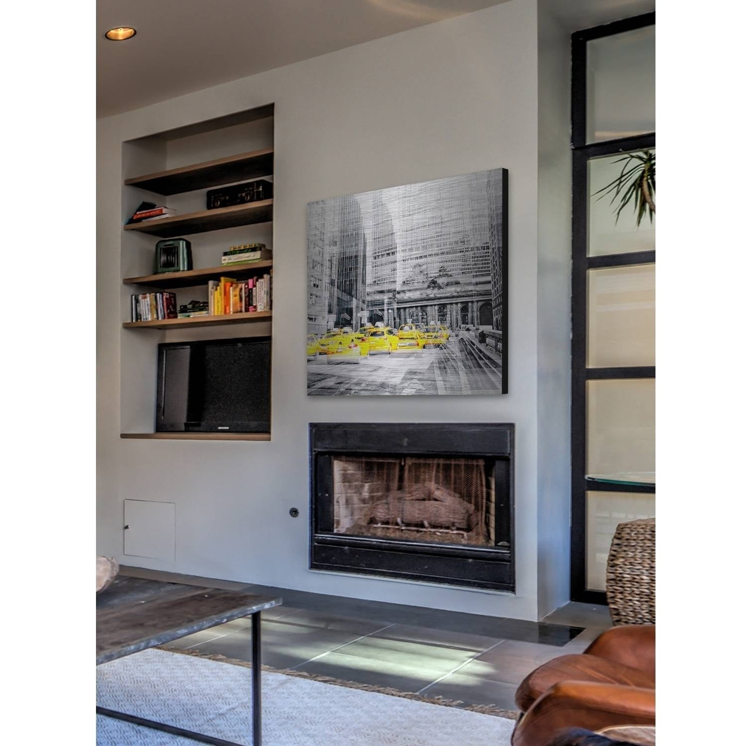 "The Rush" Painting Print on Brushed Aluminum
