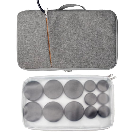 Kit calentador de masaje Goodtar Hot Stones, 12 piedras de basalto, 110 V