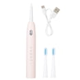 thumbnail image 1 of Cepillo de dientes eléctrico silencioso con carga USB, cepillo de dientes para adultos resistente al agua con 5 modos, color rosa, 1 of 8