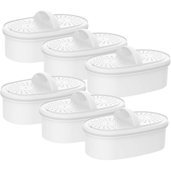 Replacement for All Waterdrop Pitcher and Dispenser Filtration Systems, Fits Waterdrop WD-PF-01A Plus, Reduces PFAS, PFOA/PFOS, Chlorine, Last Up to 200 Gallons (Pack of 6), AQUA CREST