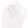 thumbnail image 4 of 925 Sterling Silver Cable Pearl Necklace Chain 7-8mm White FWC CZ 17 inch 8 mm, 4 of 4