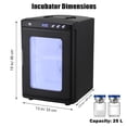 thumbnail image 3 of ChaoLink 25L Portable Scientific Laboratory Egg Incubator – Cooling & Heating 10°C-60°C Reptile Incubator with AC & DC Power for Small Reptiles, 3 of 8