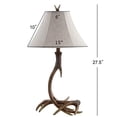 thumbnail image 3 of JONATHAN Y JYL6305A Antler 27.5" Rustic Resin LED Table Lamp Traditional Bedside Desk Nightstand Lamp for Bedroom Living Room Office College Bookcase LED Bulb Included, Brown, 3 of 6