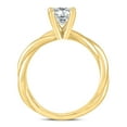 thumbnail image 3 of SZUL Women's 1 Carat AGS Certified Diamond Solitaire Braided Twist Ring in 14K Yellow Gold  (K-L Color, I2-I3 Clarity), 3 of 6