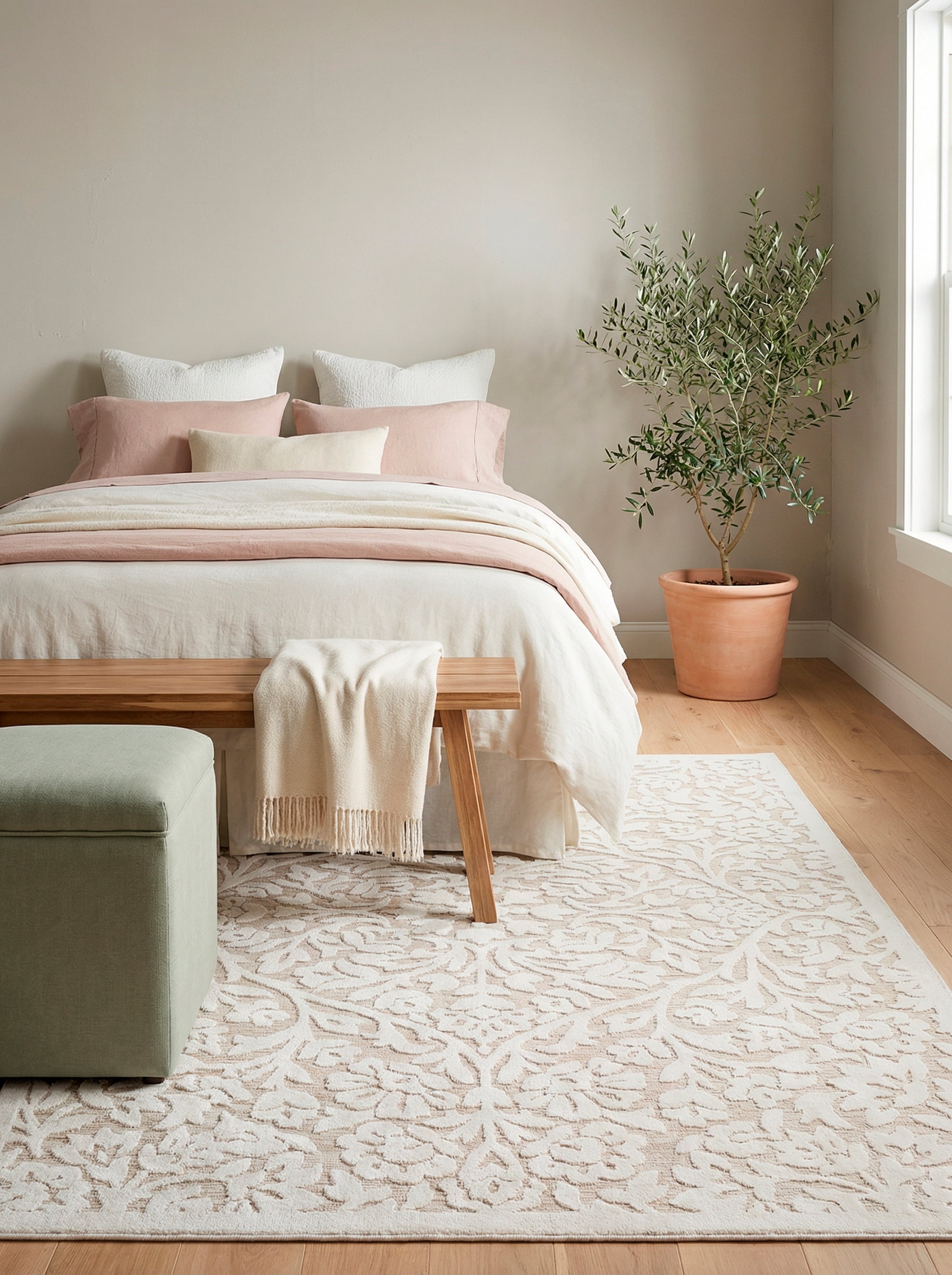 My Texas House Rosalie Natural Area Rug, 7 ft 9 in x 10 ft