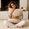 thumbnail image 6 of Summercome Fall Throw Pillow Covers 18 x 18 Inch Autumn Pillow Cases 3D Embroidered Pumpkin Leaf Plush Fluffy Faux Fur Cushion Covers for Thanksgiving Harvest Decoration Farmhouse Home Sofa Couch, 6 of 7