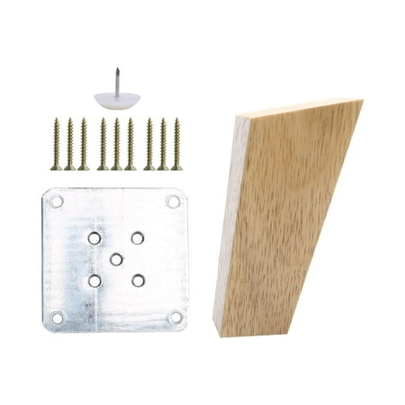 Restoration Hardware Sofa Manufacturer 5 Inch Wood Furniture Leg Tapered Chair Couch Sofa Cabinet Feet Replacement Furniture Legs Restoration ()